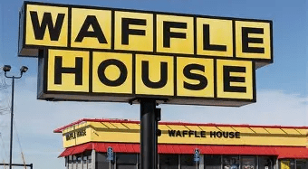 Waffle House, one of the most famous diner spots in the South.