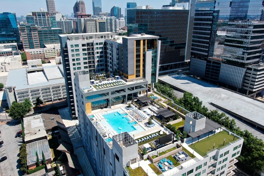 The Standard, Midtown Atlanta. Student housing option for Georgia Institute of Technology