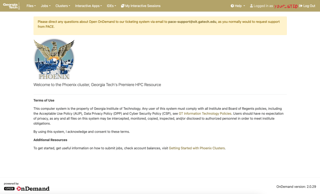 Georgia Tech Phoenix Cluster Home Page