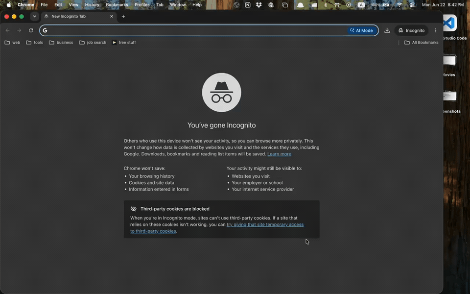 Screen recording of installing Microsoft 365 on a Mac with a GT login: signing in at office.com, opening Apps and devices, selecting Install Office, running the downloaded installer, and the Office apps finishing installation.