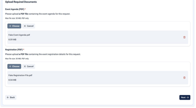 Institute Approved Absence blank form with empty input fields.