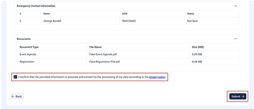 Institute Approved Absence blank form with empty input fields.