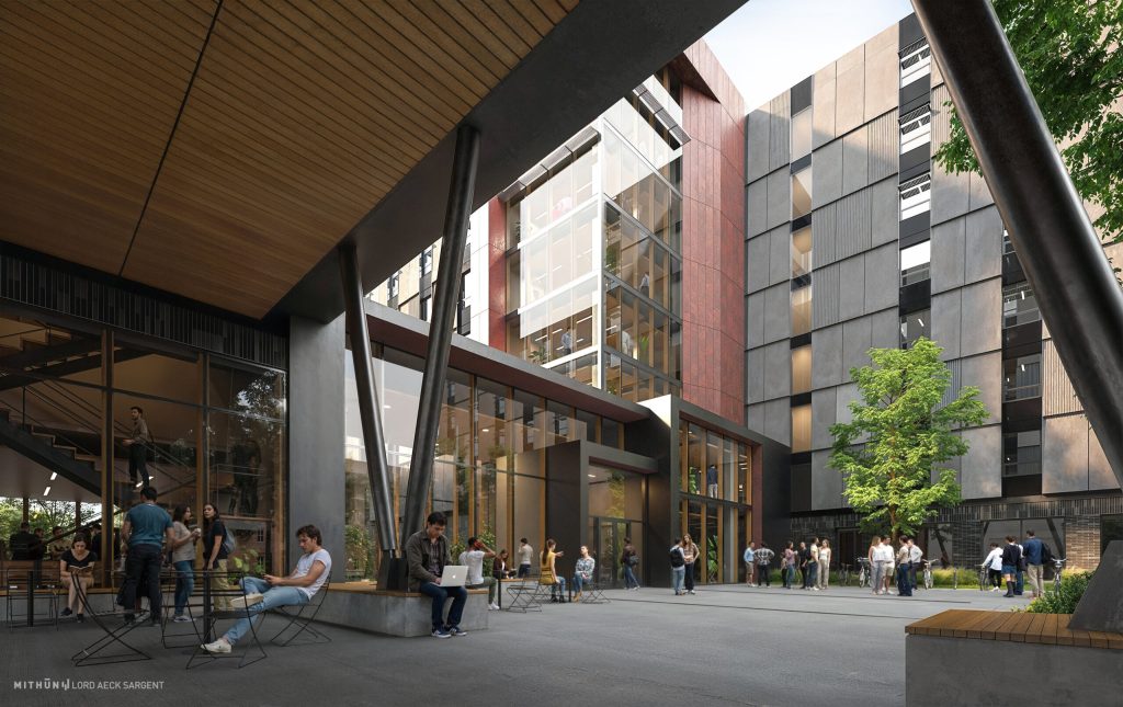 the exterior of The Bud and Val Peterson Residence Hall